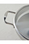 Glow Steel Shallow Pot 26X6 cm Silver - 3