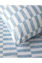 Block Dots Easy-Iron Double Bed Sheet Duvet Cover Set 200X220 cm Blue - 4