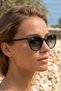 Matte Black Women's Sunglasses with Polarized Filter with Uv400 Protection 1333 C0101M