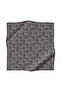100% Twill Silk Geometric Patterned White - Black Color 90X90 Scarf Planting Shape: Hand Sewing - 4