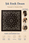 Women's Brown Cream Bandana Patterned 70X70 cm Satin Scarf, Silky Textured Square Neck Hair and Bag Accessory - 4