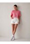 Women's Bow Detailed 100% Cotton Basic T-Shirt - 4