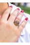 Natural Stone Amethyst Natural Stone Antique Model Women's Adjustable Ring Euy74Amt - 2