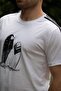 Men's gray and white cotton loungewear set - soft textured shorts & top - 23eest0171 - 7