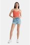 Rhodes Hot Pink Strappy Embroidered Cotton Standard Fit Women's Crop - 3