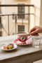 Acar Birdie 6-Person Porcelain Coffee Cup Set with Birds |   Decorative Presentation Set 260.8 ml - 2