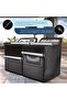 Washing Machine Cover,Washer Cover Dryer Cover Durable Thicker Fabric 2 Zippers Design ,Basic Black - 4