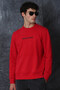 Star Men's Sweatshirt Red - 4