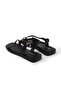 Hanna Black Color Ringed Women's Sandals - 8