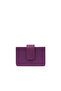 Purple Leather Unisex Card Holder