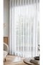Mesh Knitted Ecru Tulle Curtain Heavy Weighted Non-Pleated Wrinkle-Free No Ironing Required Suitable for Any Room Modern - 2