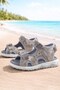 Genuine Leather Beige Velcro Kids Sandals Shoes