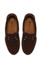 Women's Brown Lace-Up Suede Leather Casual Shoes 26Pfd141710 - 5