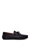 حذاء لوفر من الجلد الأسود للرجال 26SFD755618