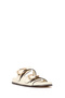 Women's Cream Double Buckle Slippers 26Sfd442118 - 7