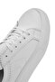 Women's White Lace-Up Thick Sole Sports Shoes, Genuine Leather Sneaker 25Sfd371318 - 8