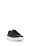 Men's Black Lace-Up Thick-Soled Sports Shoes, Leather Sneaker 26Sfd688118 - 7