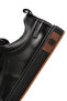 Men's Black Lace-Up Genuine Leather Sneaker, Winter Sports Shoes 25Wfd693418 - 8