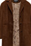 Emma Women's Brown Suede Leather Coat 25Wge56061B - 6