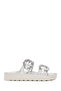 Women's Transparent Double Buckle Stone Slippers 25Sfe460718