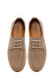 Men's Beige Lace-Up Suede Leather Casual Shoes 26Sfd674710 - 4