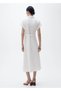 Belted Linen Dress - 4