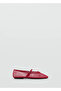Buckle Strap Mesh Ballerinas - 3