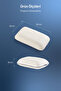 Visco Orthopedic Travel Pillow 40X25X10 cm / Travel Pillow, White - 3