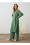 Aerobin Basic Tunic & Pants Set - Khaki - - 5