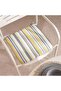 Mono Stripe Printed Water Repellant Outdoor Filled Chair Pad 40x40x5cm - Grey