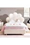 Floral Princess Kids Single Bed 120x200 Cm - Beige - 2