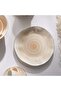 Color Whirl Porcelain Side Plate Dia21cm -beige