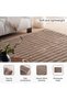 Oren Supersoft Faux Fur Rug 160x230cm - Taupe - 4