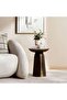 Cyma Accent Table Marble - Brass Antique