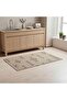 Westlane Machine Woven Jute & Cotton Blend Dhurrie 60x90cm - Beige