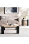 Inaaya Cofee Table Travertine - Beige & Black - 5