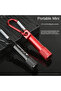 Button Electronic black WHITE Mini Torch Keychain Pendant with battery Portable Small Light led flas - 5