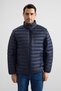 Lacivert Slim Cepsiz Mont