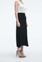 Solid Midi Skirt - 7