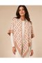 V Patterned Knitwear Triangle Shawl