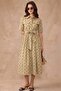 Button Closure Polka Dot Patterned Cotton Dress Çağla 9466-E - 5