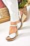 White Wedge Heeled Women's Shoes M674040409 - 5