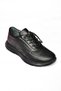 P540502403 Black/Black Genuine Leather Women's Sports Shoes - 7