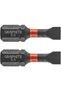 Impact bits SL5.5 x 25 mm, 2 pcs.