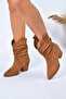 Tan Suede Women's Boots L296004402 - 4