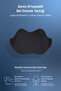 Visco Orthopedic Lumbar Support Pillow, Back Pillow for Office, Home, Car and Travel, 46X29X20 Cm, Black - 6