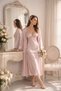 Satin Nightgown and Robe Long Set-Bridal & Honeymoon Collection
