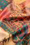وشاح حريري من نوع Turtle Trainer Twill باللون الأحمر - 3
