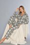 Boydan Buttoned Plaid Thick Woven Fabric Long Sleeved Shirt Homewear Pajama Set 09-264 - 3
