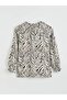 Tie-Neck Floral Blouse (S6) - 6
